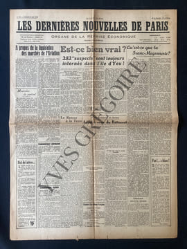 LES DERNIERES NOUVELLES DE PARIS-N°65-VENDREDI 23 AOUT 1940. undefined