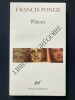 PIECES. FRANCIS PONGE