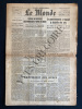 LE MONDE-N°2674-MARDI 1 SEPTEMBRE 1953. 