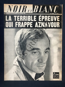 NOIR ET BLANC-N°1126-DU 29 SEPTEMBRE AU 5 OCTOBRE 1966-CHARLES AZNAVOUR