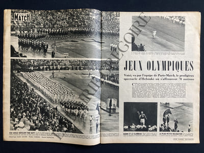 PARIS MATCH-N°176-DU 26 JUILLET AU 2 AOUT 1952-JEUX OLYMPIQUES