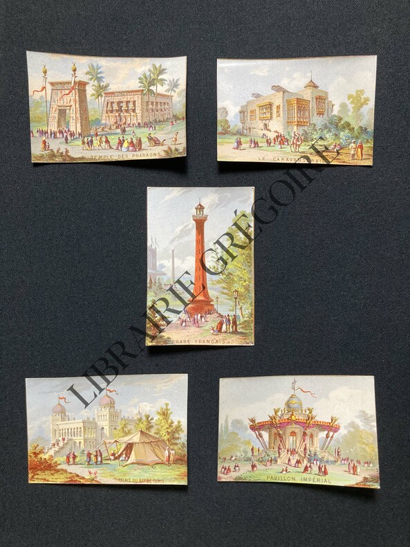 EXPOSITION UNIVERSELLE DE PARIS EN 1867-5 CHROMOS. 