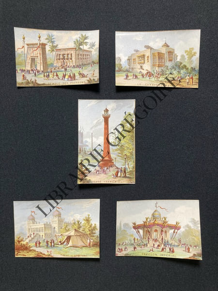 EXPOSITION UNIVERSELLE DE PARIS EN 1867-5 CHROMOS. 