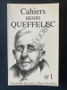 CAHIERS HENRI QUEFFELEC-N°1. 