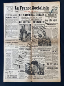 LA FRANCE SOCIALISTE-N°6-SAMEDI 15 ET DIMANCHE 16 NOVEMBRE 1941