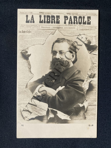 EDOUARD DRUMONT-LA LIBRE PAROLE-CARTE POSTALE. 
