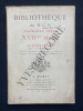 BIBLIOTHEQUE DE M.G.H. (GABRIEL HANOTAUX)-PREMIERE SERIE XVIIème SIECLE-LITTERATURE-LUNDI 12-MARDI 13-MERCREDI 14 DECEMBRE 1927-PARIS-DROUOT. 