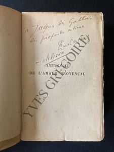 ANTHOLOGIE DE L'AMOUR PROVENCAL