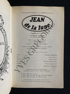 JEAN DE LA LUNE-PROGRAMME THEATRE DU PALAIS ROYAL