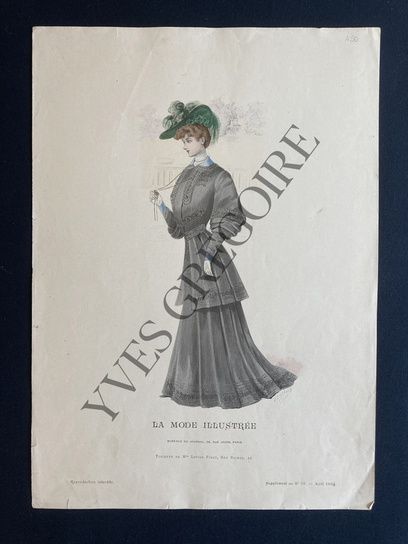 17 GRAVURES LA MODE ILLUSTREE-1903-1904. 