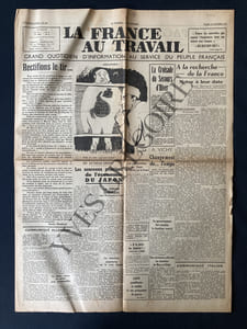 LA FRANCE AU TRAVAIL-N°108-MARDI 15 OCTOBRE 1940
