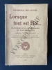 LORSQUE TOUT EST FINI Souvenirs d'un chansonnier du quartier latin. GEORGES MILLANDY
