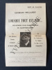 LORSQUE TOUT EST FINI Souvenirs d'un chansonnier du quartier latin. GEORGES MILLANDY
