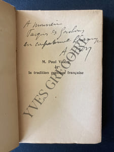 M. PAUL VALERY ET LA TRADITION POETIQUE FRANCAISE
