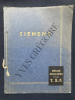 CATALOGUE SIEMENS PIECES DETACHEES POUR T.S.F.. 