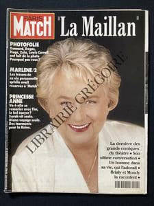 PARIS MATCH-N°2244-28 MAI 1992-JACQUELINE MAILLAN
