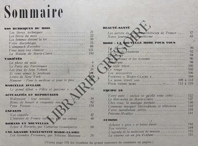 MARIE-CLAIRE-N°60-OCTOBRE 1959-JEAN SEBERG