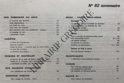 MARIE-CLAIRE-N°82-AOUT 1961-ELSA MARTINELLI