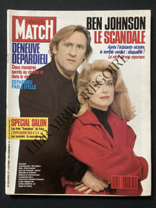 PARIS MATCH-N°2054-6 OCTOBRE 1988-CATHERINE DENEUVE ET GERARD DEPARDIEU