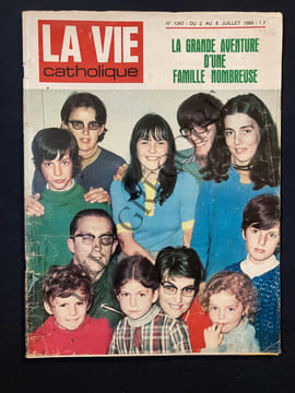 LA VIE CATHOLIQUE-N°1247-DU 2 AU 8 JUILLET 1969. undefined