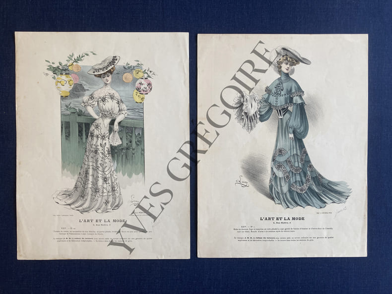 L'ART ET LA MODE-GIL BLAS-1903-10 GRAVURES-LUCY. 
