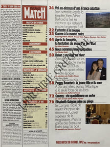 PARIS MATCH-N°2643-20 JANVIER 2000-ROSALIE VAN BREEMEN ET ALAIN DELON