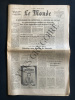 LE MONDE-N°10247-MARDI 10 JANVIER 1978-SIMONE DE BEAUVOIR-ALFRED PACCARD. 