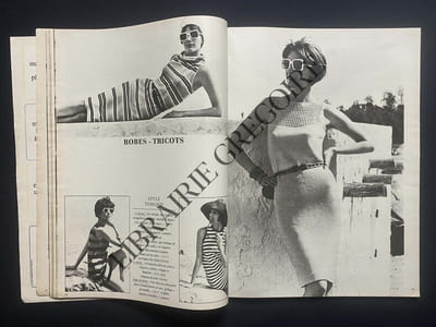 MARIE-CLAIRE-N°137-24 MAI 1965-BENEDICTE LACOSTE-TRICOTS D'ETE
