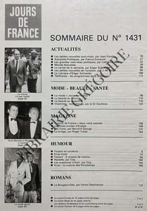 JOURS DE FRANCE-N°1431-DU 5 AU 11 JUIN 1982-ROMY SCHNEIDER