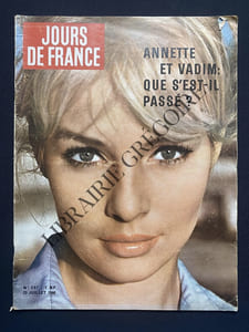 JOURS DE FRANCE-N°297-23 JUILLET 1960-ANNETTE VADIM