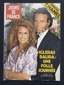JOURS DE FRANCE-N°1390-DU 22 AU 28 AOUT 1981-DALIDA-JULIO IGLESIAS-SPECIAL CHANEL