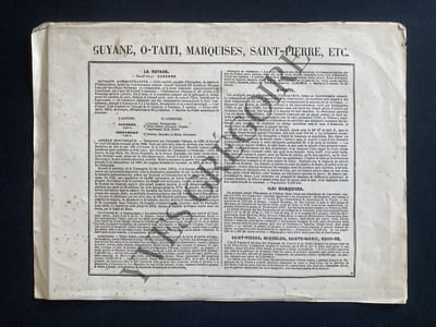 CARTE LA FRANCE-COLONIES-96-GUYANE-O-TAITI-MARQUISES-SAINT-PIERRE-SAINT-PIERRE-MIQUELON-SAINTE-MARIE-NOSSI-BE