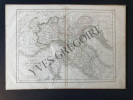 CARTE DE L'ITALIE SEPTENTRIONALE DIVISEE EN SES DIFFERENTS ETATS. DELAMARCHE