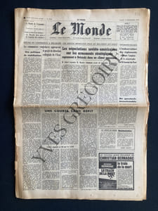 LE MONDE-N°8026-MARDI 3 NOVEMBRE 1970-SAINT LAURENT DU PONT-MONTESSORI-THIERRY LE LURON-PAQUEBOT FRANCE