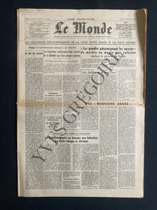 LE MONDE-N°7456-JEUDI 2 JANVIER 1969-RAGE-YVES CONGAR-POLIAKOFF-DUBUFFET