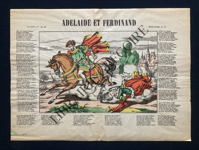 ADELAIDE ET FERDINAND-LES TROIS ANNEAUX-IMAGE D'EPINAL PELLERIN. 
