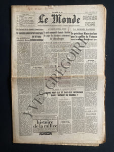LE MONDE-N°7700-JEUDI 16 OCTOBRE 1969-VIEIRA DA SILVA