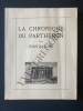 LA CHRONIQUE DU PARTHENON (GUIDE HISTORIQUE DE L'ACROPOLE). JEAN BAELEN