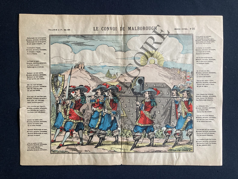 LE CONVOI DE MALBOROUGH-IMAGERIE D'EPINAL. 