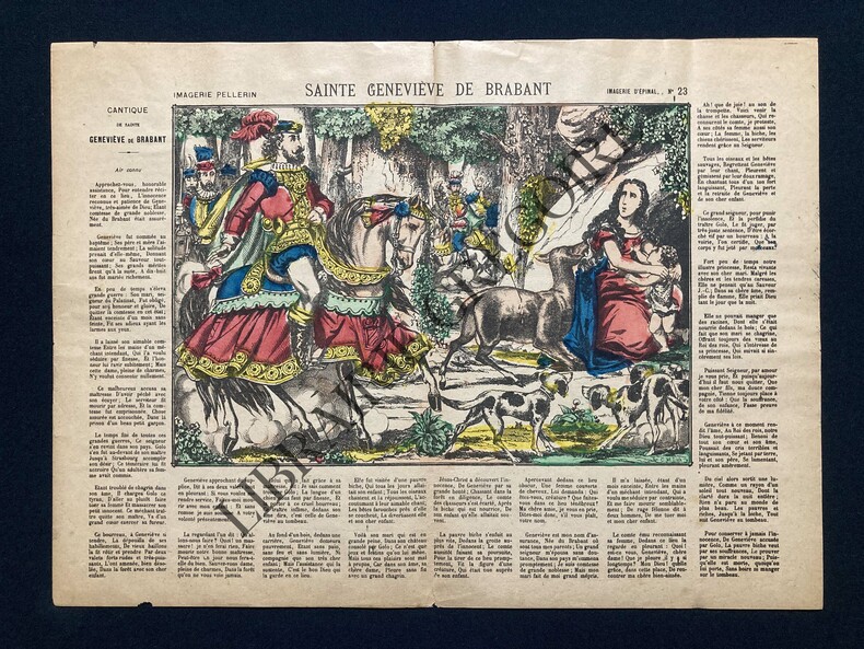 SAINTE GENEVIEVE DE BRABANT-IMAGERIE D'EPINAL PELLERIN. 