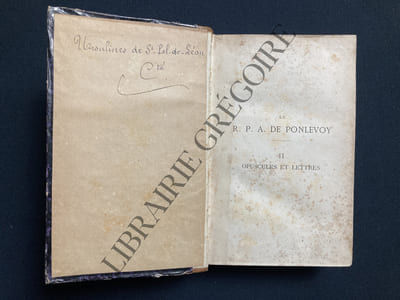A. DE PONLEVOY de la Compagnie de Jésus
