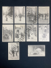 10 CARTES POSTALES-LES PETITS METIERS PARISIENS. 