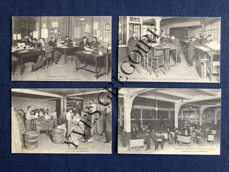 6 CARTES POSTALES-LE PETIT JOURNAL. 
