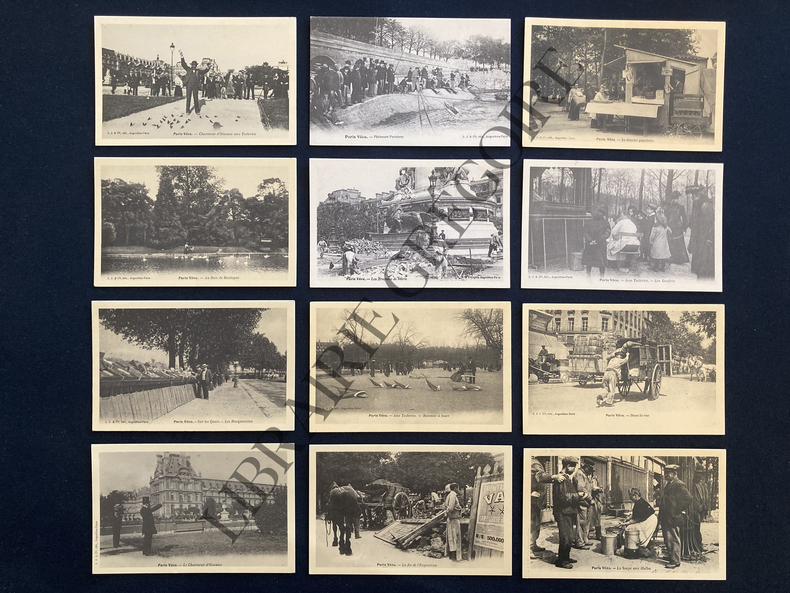 24 CARTES POSTALES-PARIS VECU. 