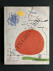 CATALOGUE CHRISTIE'S-GENEVA MONDAY 13 MAY 1991-MODERN ILLUSTRATED BOOKS-APPLIED ARTS BY TWENTIETH CENTURY ARTISTS