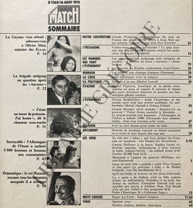 PARIS MATCH-N°1368-16 AOUT 1975-CLAUDE FRANCOIS