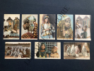 8 CARTES POSTALES-SCENES ET TYPES-MAGREB. 