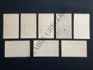 8 CARTES POSTALES-SCENES ET TYPES-MAGREB. 