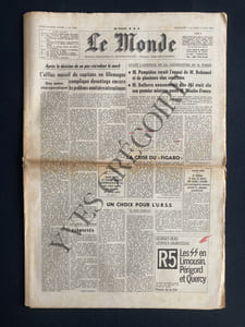 LE MONDE-N°7565-DIMANCHE 11 ET LUNDI 12 MAI 1969-FIGARO