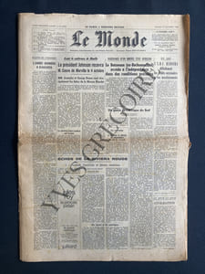 LE MONDE-N°6755-SAMEDI 1 OCTOBRE 1966-BOTSWANA-BEN BARKA